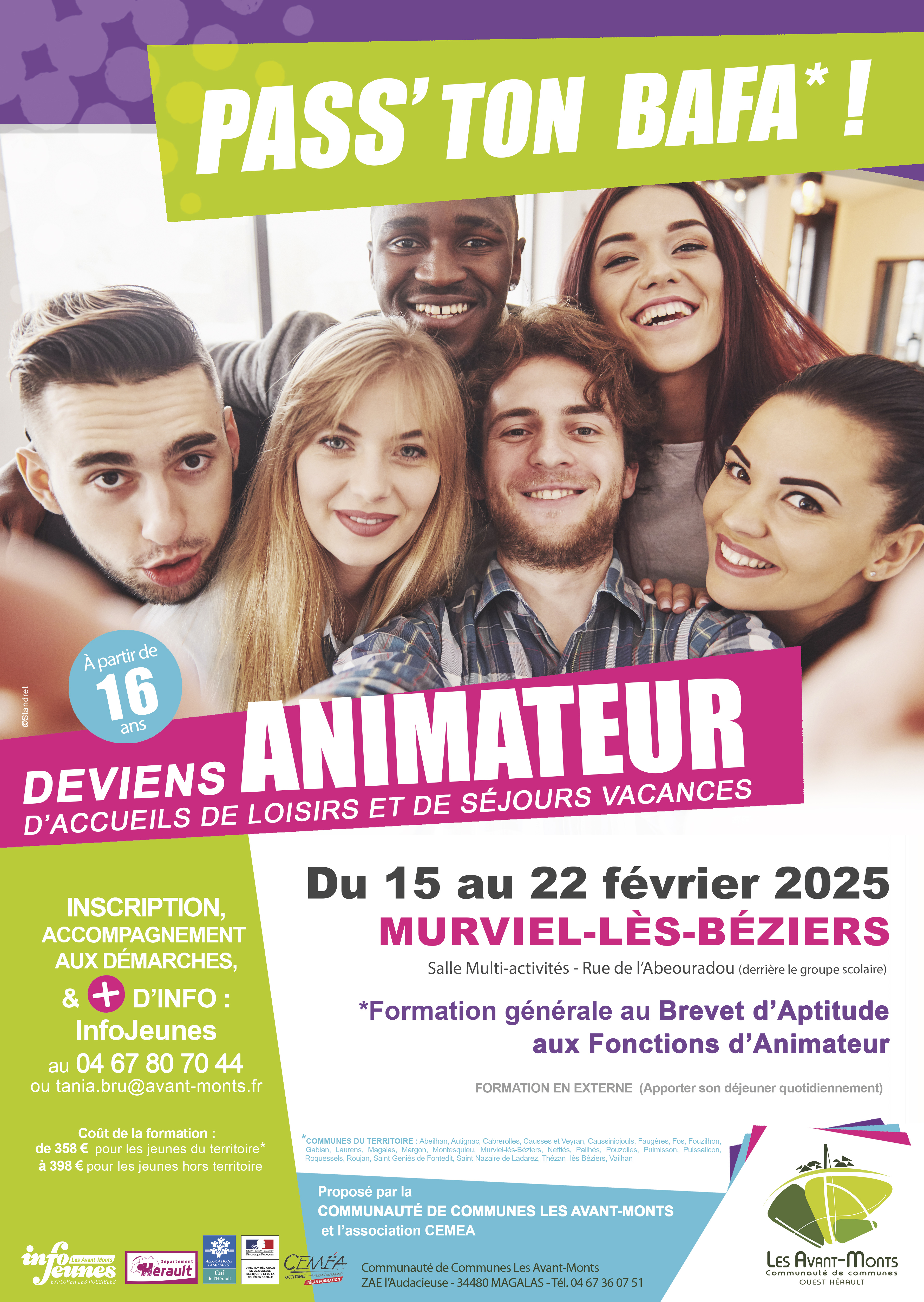 affiche bafa formation fev 2025