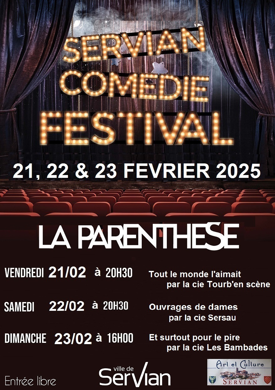 Affiche de Servian Comdie Festival 2025